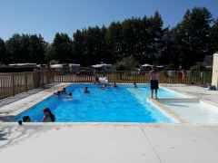 Piscine chauffée du camping